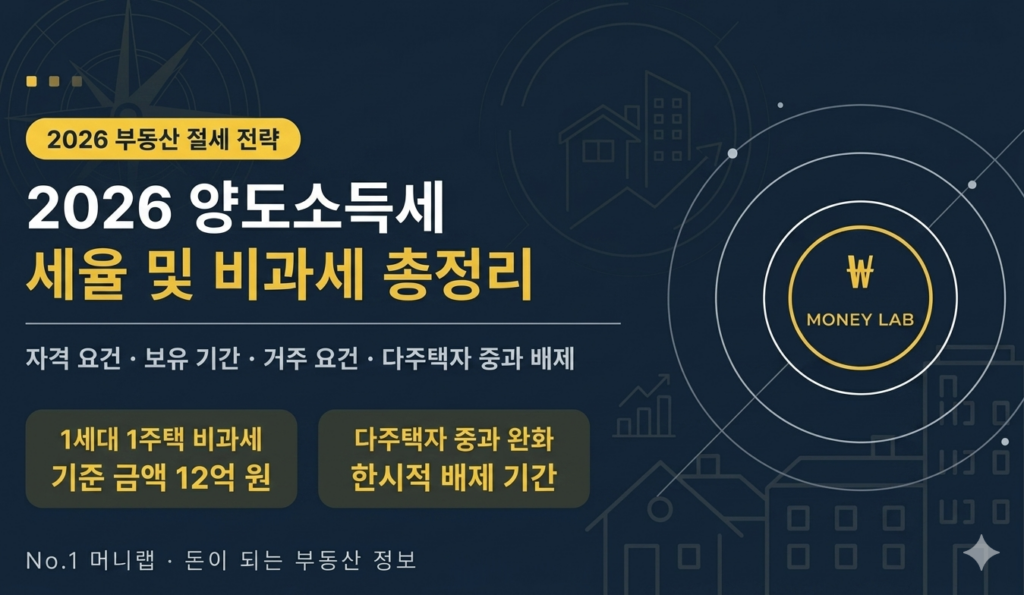 2026 양도소득세 세율 및 부동산 절세 전략 가이드
